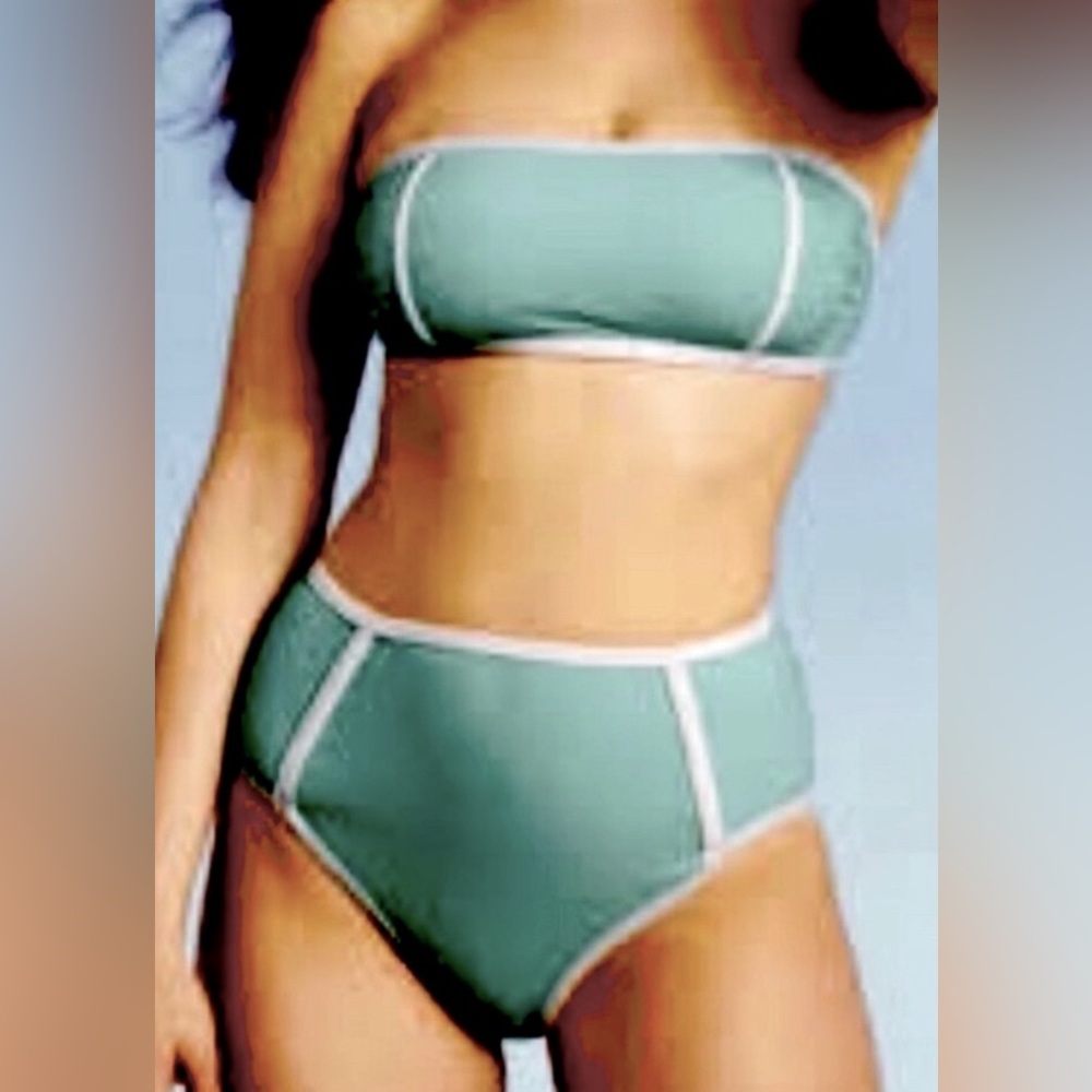 NWT [Kona Sol] Bandeau Swimsuit Structured Convertible Bikini Women’s XS, S, XL - Picture 2 of 12